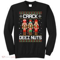 Funny Crack Deez Nuts Ugly Christmas Sweater Xmas Nutcracker Sweatshirt thumb 0
