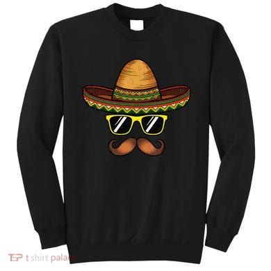 Funny Cinco De Mayo Funny Sombrero Hat With Sunglass Sweatshirt