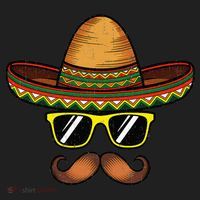Funny Cinco De Mayo Funny Sombrero Hat With Sunglass Tumbler thumb 3