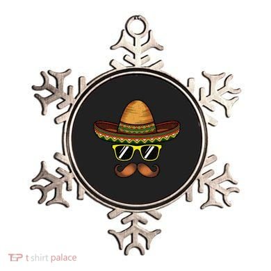 Funny Cinco De Mayo Funny Sombrero Hat With Sunglass Ornament