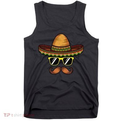 Funny Cinco De Mayo Funny Sombrero Hat With Sunglass Tank Top