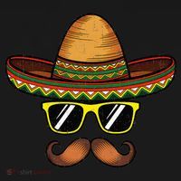 Funny Cinco De Mayo Funny Sombrero Hat With Sunglass Women's Long Sleeve Shirt thumb 2