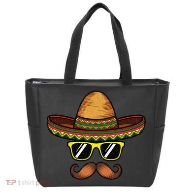 Funny Cinco De Mayo Funny Sombrero Hat With Sunglass Tote Bag