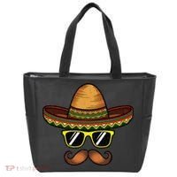 Funny Cinco De Mayo Funny Sombrero Hat With Sunglass Tote Bag thumb 0