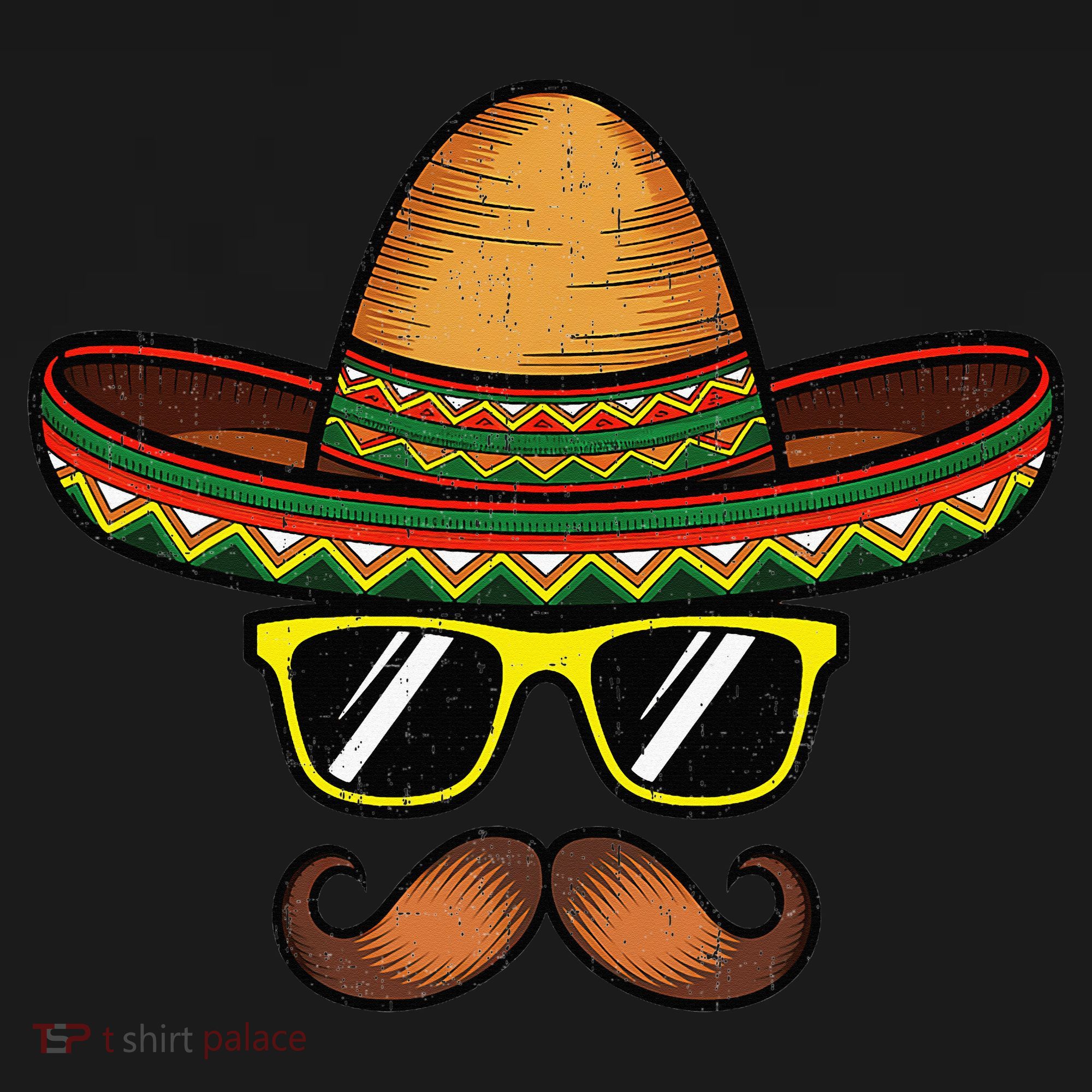 Funny Cinco De Mayo Funny Sombrero Hat With Sunglass Tote Bag