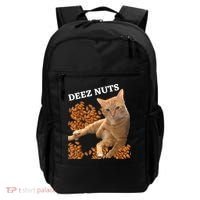 Funny Cat Deez Nuts Joke Backpack thumb 0