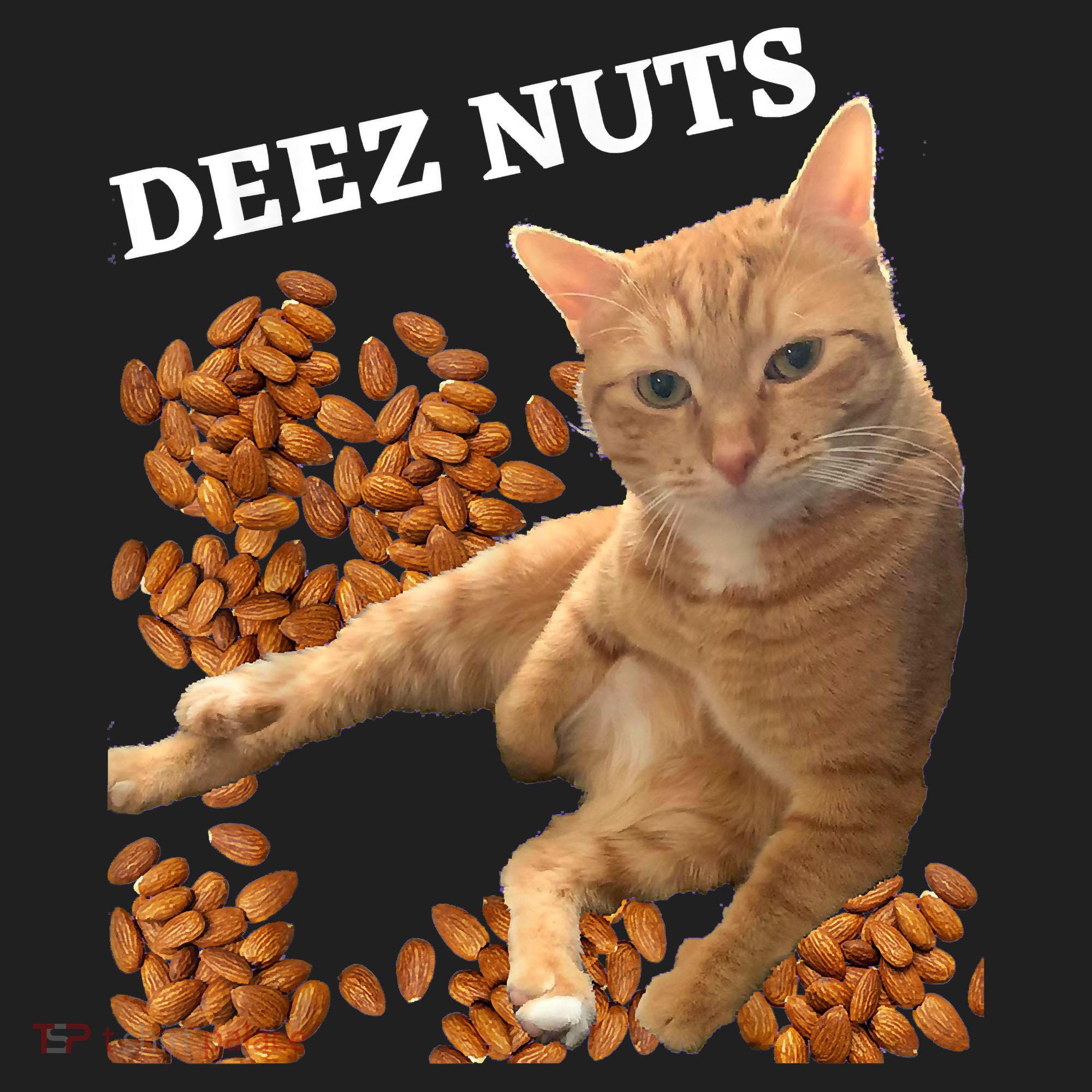 Funny Cat Deez Nuts Joke Golf Towel