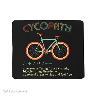 Funny Cycopath Design For Cyclists Mousepad