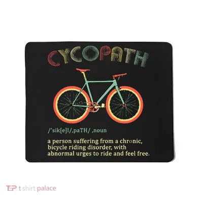 Funny Cycopath Design For Cyclists Mousepad