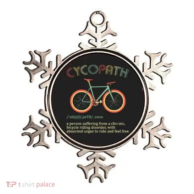 Funny Cycopath Design For Cyclists Ornament