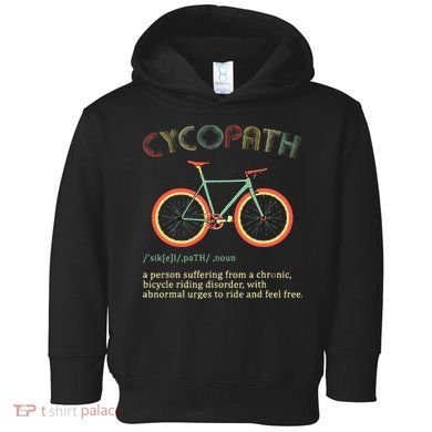 Funny Cycopath Design For Cyclists Toddler Hoodie
