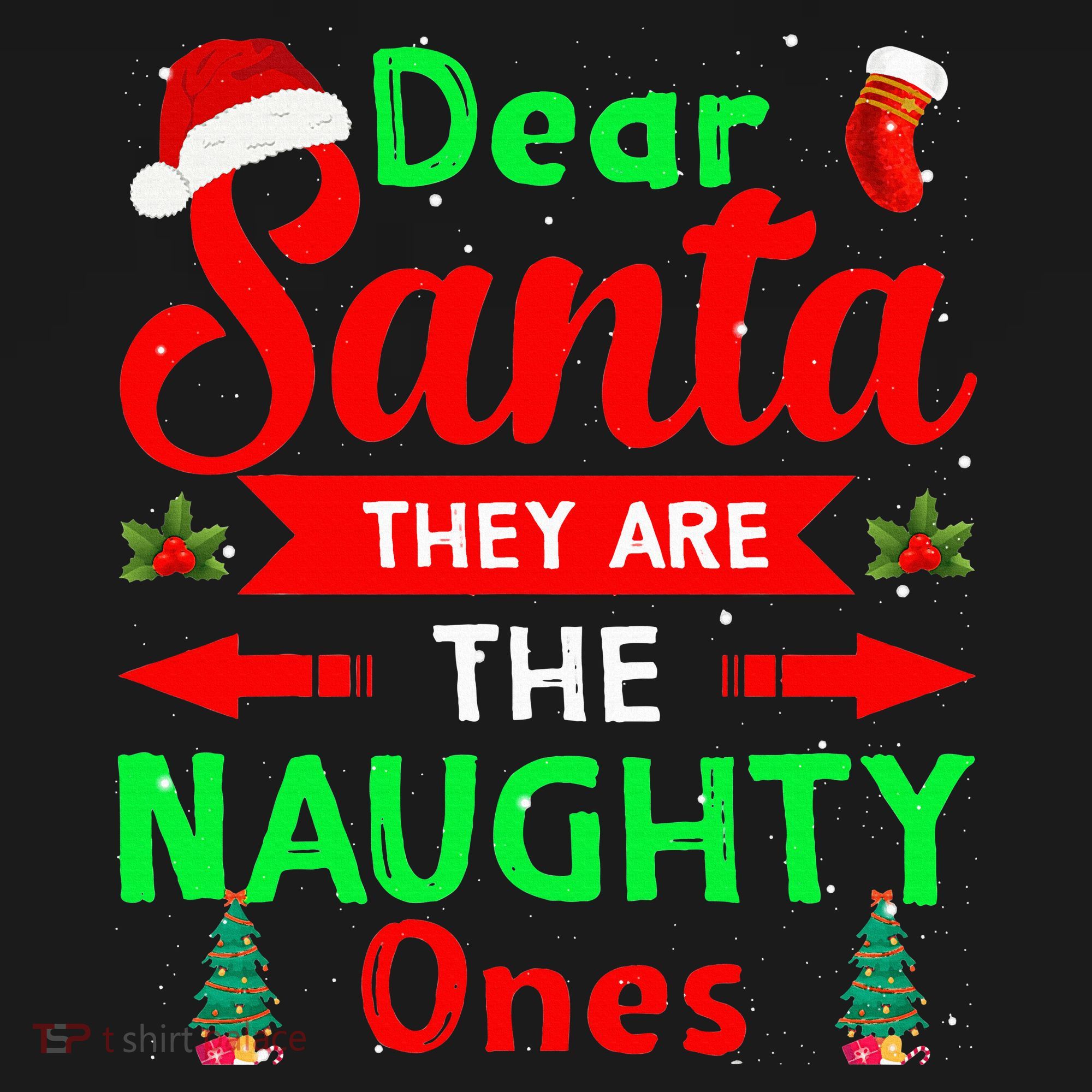 Funny Christmas Dear Santa They Are The Naughty Ones Pajama Women's Hoodie