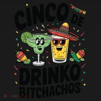 Funny Cinco De Drinko Bitchachos Margirita Tequila  Backpack thumb 2