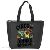 Funny Cinco De Drinko Bitchachos Margirita Tequila  Tote Bag thumb 0