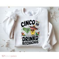 Funny Cinco De Drinko Bitchachos Margirita Tequila  Sweatshirt thumb 2