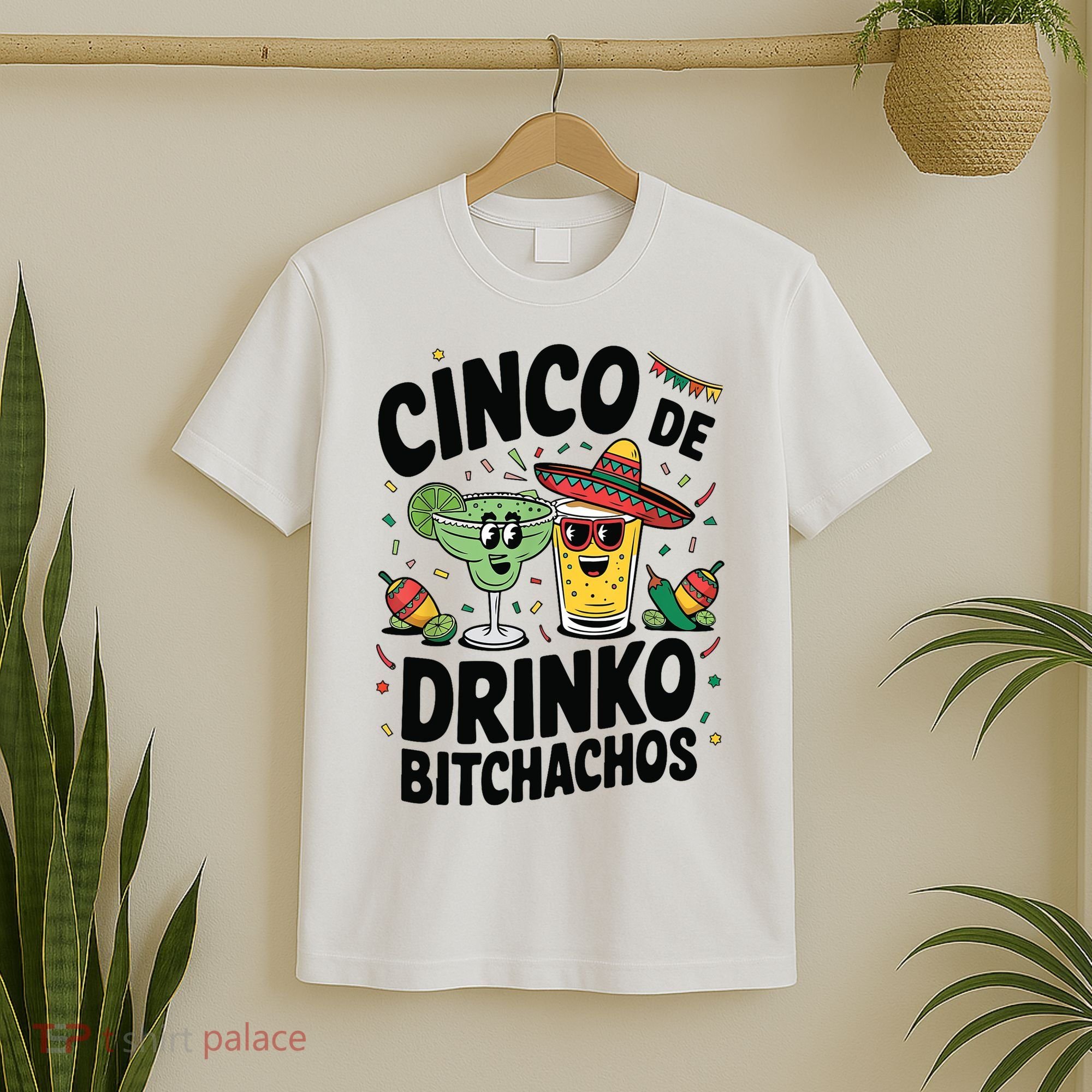 Funny Cinco De Drinko Bitchachos Margirita Tequila  T-Shirt
