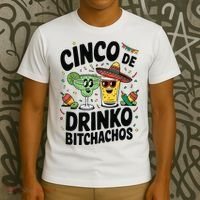 Funny Cinco De Drinko Bitchachos Margirita Tequila  T-Shirt thumb 3