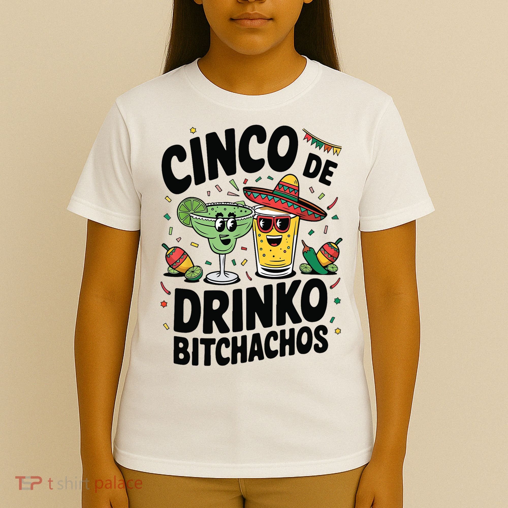 Funny Cinco De Drinko Bitchachos Margirita Tequila  T-Shirt