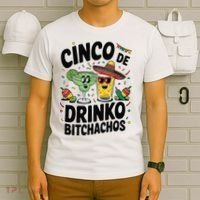 Funny Cinco De Drinko Bitchachos Margirita Tequila  T-Shirt thumb 6