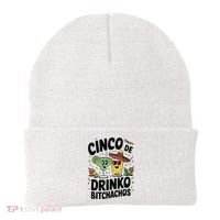 Funny Cinco De Drinko Bitchachos Margirita Tequila  Beanie thumb 0