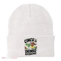 Funny Cinco De Drinko Bitchachos Margirita Tequila  Beanie thumb 0