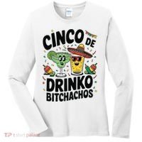 Funny Cinco De Drinko Bitchachos Margirita Tequila  Women's Long Sleeve Shirt thumb 0