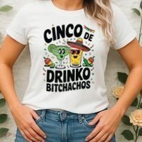 Funny Cinco De Drinko Bitchachos Margirita Tequila  Women's T-Shirt thumb 2