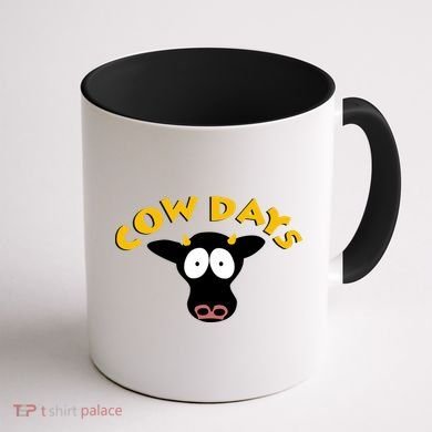 Funny Cow Days Cool Design Coffee Mug back