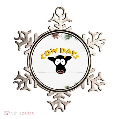 Funny Cow Days Cool Design Ornament