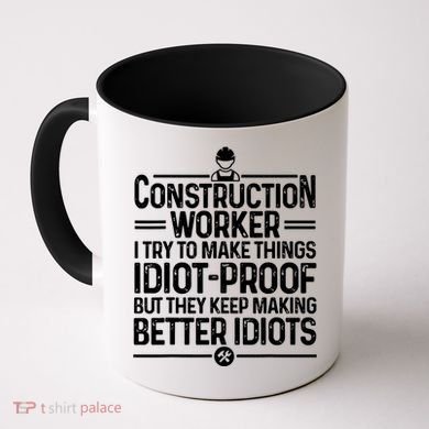 Funny Construction Design For Dad Construction Worker Coffee Mug