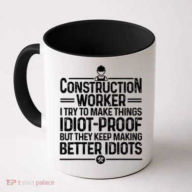 Funny Construction Design For Dad Construction Worker Coffee Mug