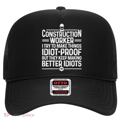 Funny Construction Design For Dad Construction Worker Hat