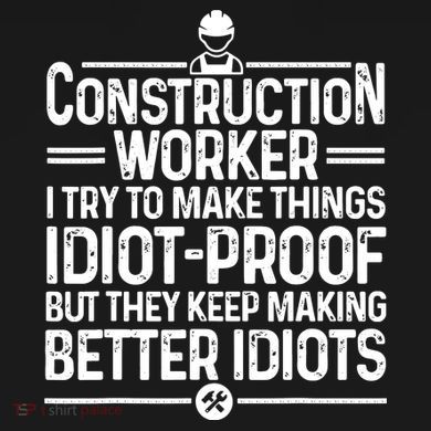 Funny Construction Design For Dad Construction Worker Full Zip Hoodie