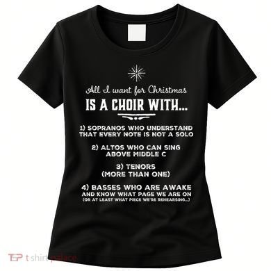 Funny Choir Director Design The Perfect Christmas Gift Women's T-Shirt