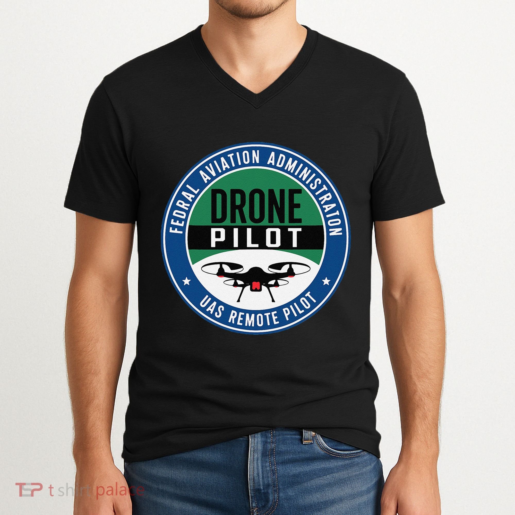 Faa Commercial Drone Pilot Faa V-Neck T-Shirt