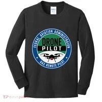 Faa Commercial Drone Pilot Faa Kids Long Sleeve Shirt thumb 0