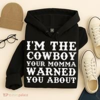 Funny Cowboy Dad Husband Or Boyfriend Hoodie thumb 4