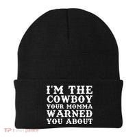 Funny Cowboy Dad Husband Or Boyfriend Beanie thumb 0