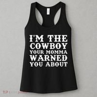 Funny Cowboy Dad Husband Or Boyfriend Women's Tank Top thumb 3
