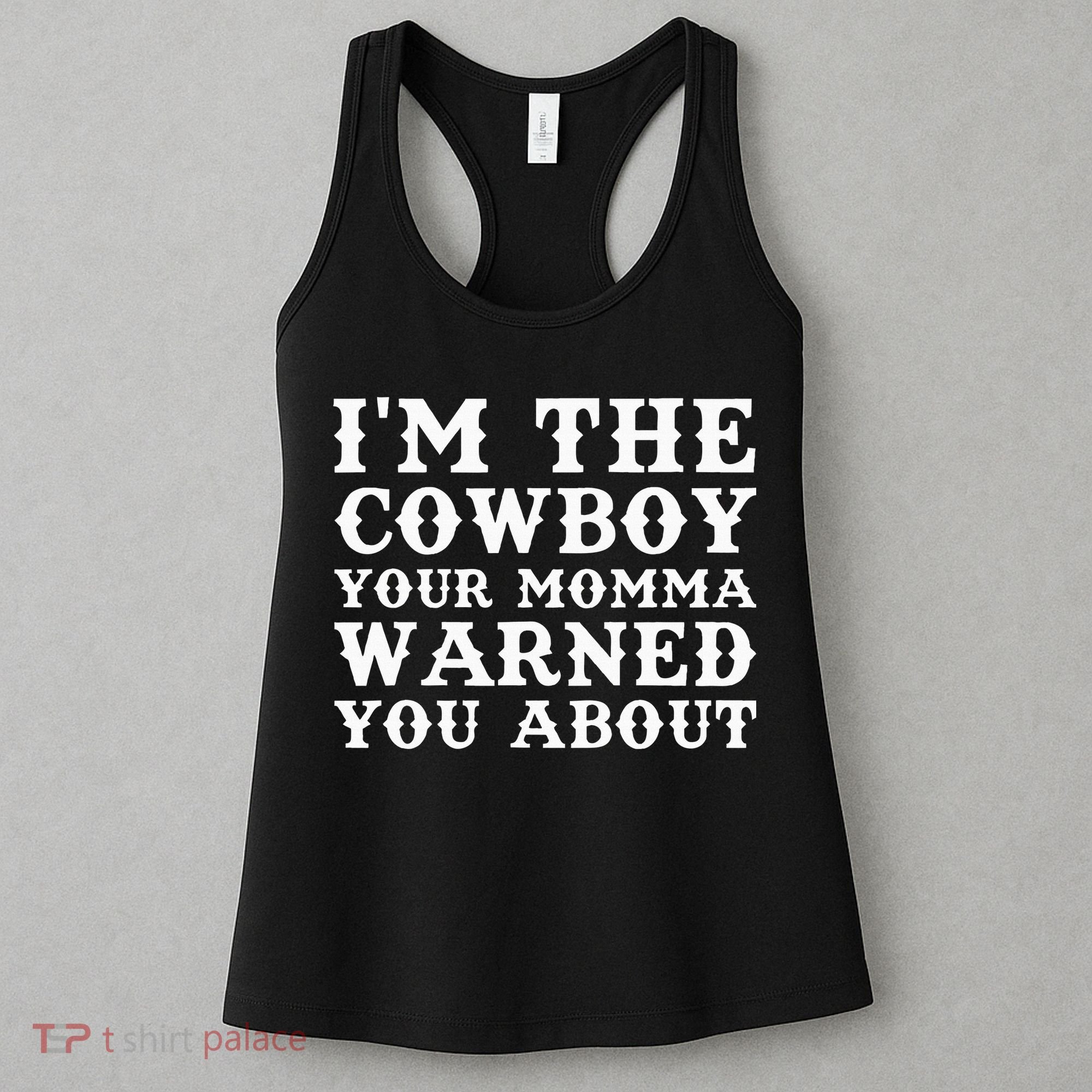 Funny Cowboy Dad Husband Or Boyfriend Women's Tank Top