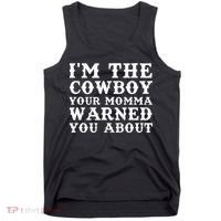 Funny Cowboy Dad Husband Or Boyfriend Tank Top thumb 0