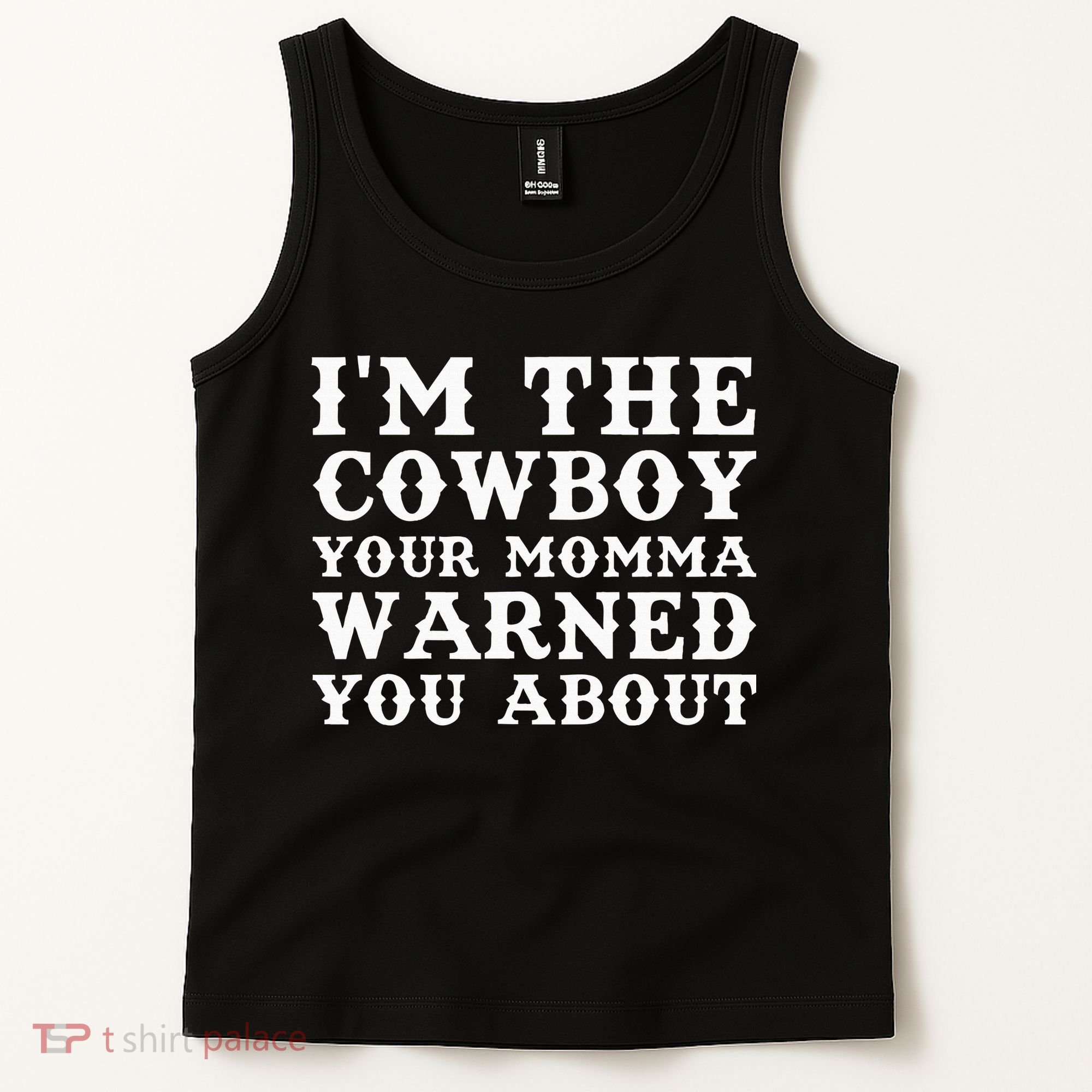 Funny Cowboy Dad Husband Or Boyfriend Tank Top