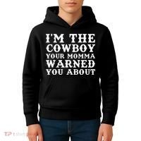 Funny Cowboy Dad Husband Or Boyfriend Kids Hoodie thumb 4