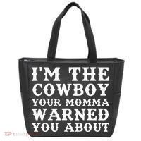 Funny Cowboy Dad Husband Or Boyfriend Tote Bag thumb 0