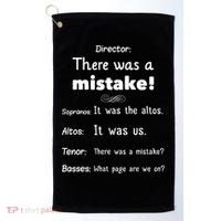 Funny Choir Director Soprano Alto Tenor Bass Gift Golf Towel thumb 0