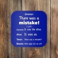 Funny Choir Director Soprano Alto Tenor Bass Gift Coaster thumb 0
