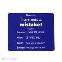 Funny Choir Director Soprano Alto Tenor Bass Gift Mousepad thumb 0