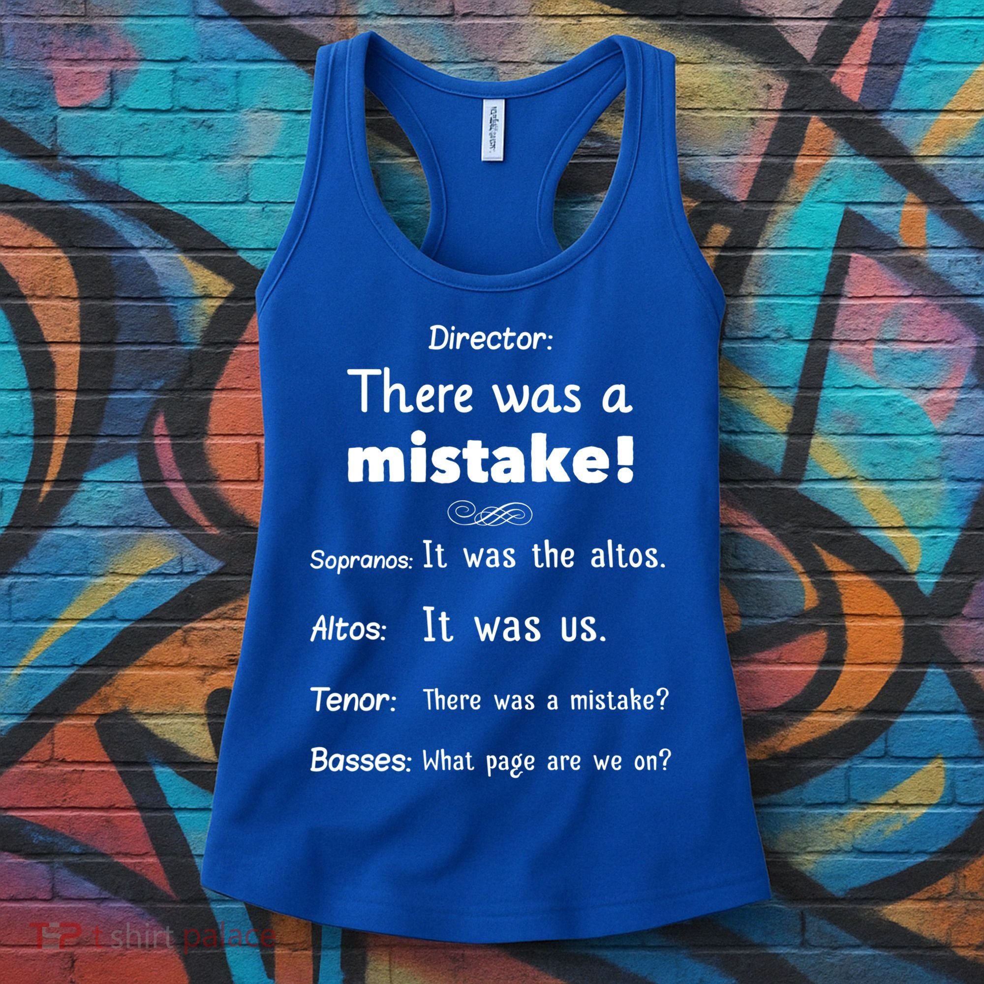 Funny Choir Director Soprano Alto Tenor Bass Gift Women's Tank Top