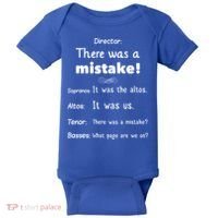 Funny Choir Director Soprano Alto Tenor Bass Gift Baby Bodysuit thumb 0