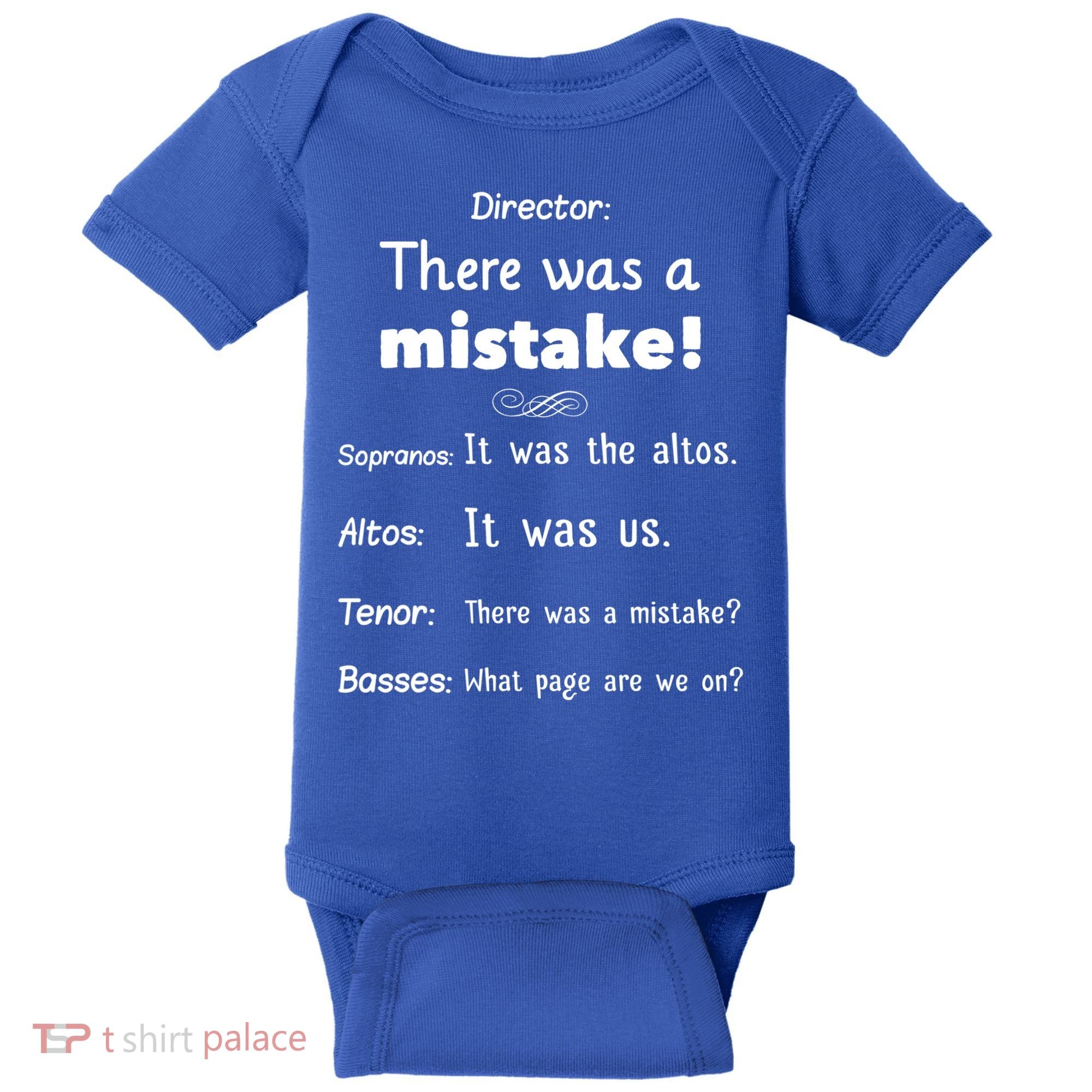 Funny Choir Director Soprano Alto Tenor Bass Gift Baby Bodysuit